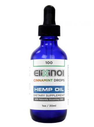 Elixinol Hemp Oil Drops 100mg CBD Cinnamint