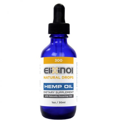 Elixinol Hemp Oil Drops 300mg CBD Natural