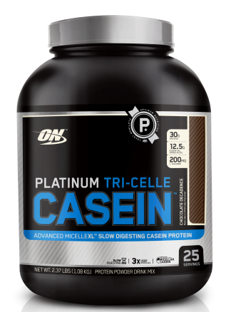 Optimum Nutrition Platinum Tri Celle Casein Chocolate Decadence 2.3LBS