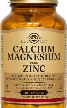 Solgar Calcium Magnesium plus Zinc 100 tabs