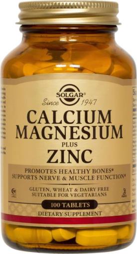 Solgar Calcium Magnesium plus Zinc 100 tabs