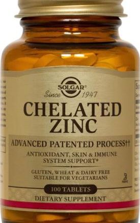 Solgar Chelated Zinc tablets