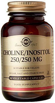Solgar Choline / Inositol 250/250mg 50 Vegetable Capsules