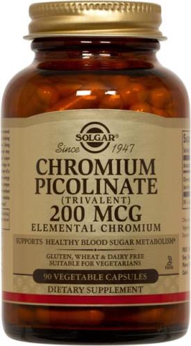 Solgar Chromium Picolinate 200 mcg Vegetable Capsules