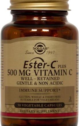 Solgar Ester-C® Plus 500 mg Vitamin C Vegetable Capsules