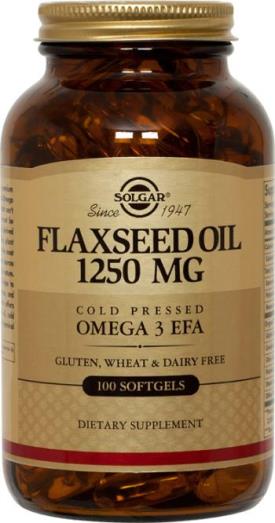 Solgar Flaxseed Oil 1250 mg Softgels