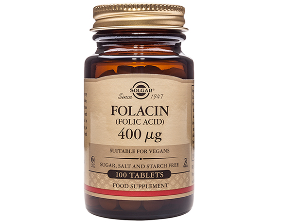 Solgar Folacin 400 µg (Folic Acid) Tablets