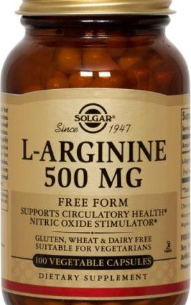 Solgar L-Arginine 500 mg Vegetable Capsules