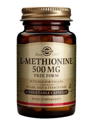 Solgar L-Methionine 500 mg Vegetable Capsules