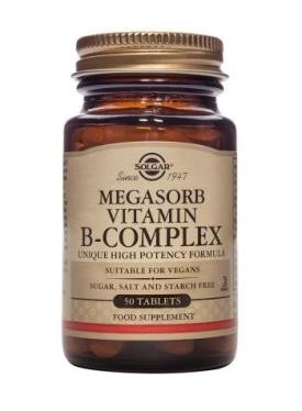 Solgar Megasorb B-Complex 50 Tablets