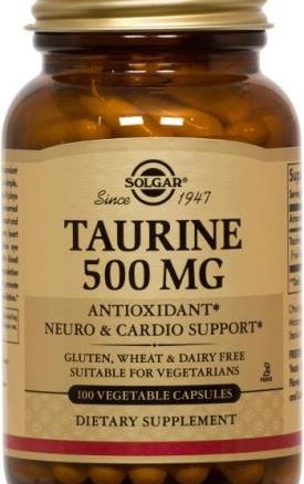 Solgar Taurine 500 mg Vegetable Capsules