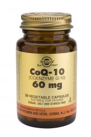 Vegetarian CoQ-10 60 mg Vegetable Capsules
