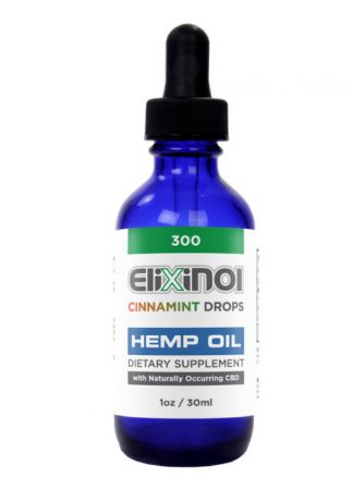 Elixinol Hemp Oil Drops 300mg CBD Cinnamint