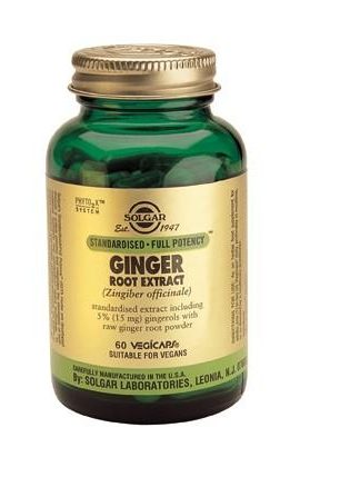 Solgar Ginger Root Extract Vegetable Capsules