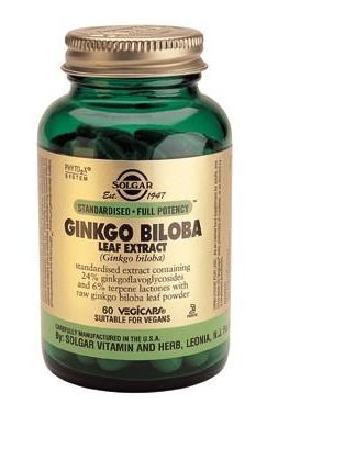 Solgar Ginkgo Biloba Leaf Extract Vegetable Capsules