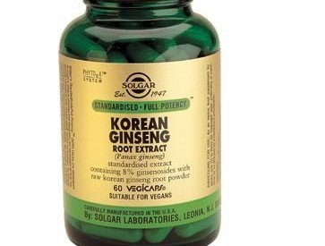 Solgar Korean Ginseng Root Extract Vegetable Capsules