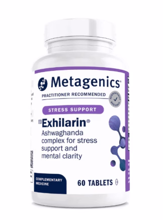 Metagenics Exhilarin supplement for mental clarity focus stress support and cognitive performance in South Africa