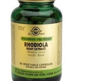Solgar Rhodiola Root Extract Vegetable Capsules