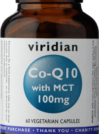 Viridian Co-enzyme Q10 100mg with MCT 30 caps