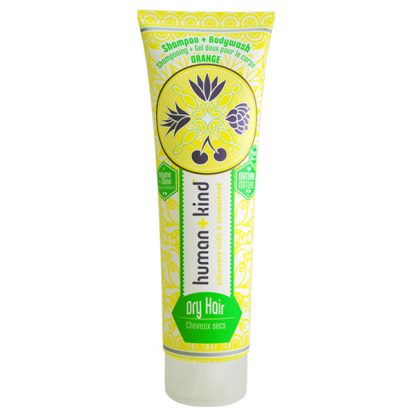 Human + Kind Orange Shampoo and Body Wash  Dry Hair