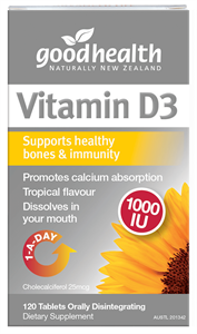 Good Health Vitamin D3 1000iu 60 tabs