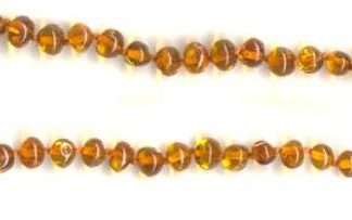 Amber Teething Necklace - COGNAC