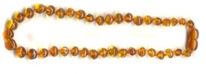 Amber Teething Necklace - COGNAC