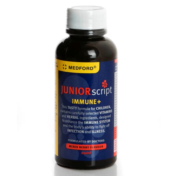Medford Junior Script Immune+ 200ml - Online Vitamins & Natural Medication  Call 0117869539