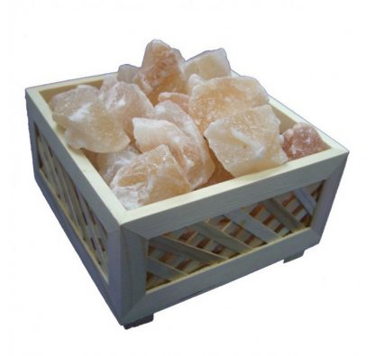 Feel Healthy Himalayan Wooden Box Salt Lamp