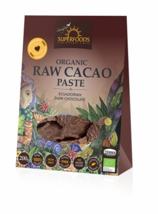 Superfoods Organic Raw Cacao Paste 200g
