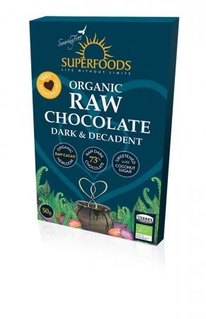 Feel Healthy Superfoods Chocolate - Dark and Decadent 50g