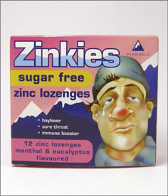 Zinkies Lozenges Sugar Free