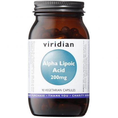 VIRIDIAN ALPHA LIPOIC ACID 200mg 90 capsules