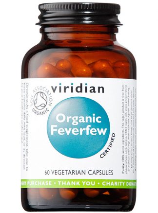 Viridian Feverfew 400mg Organic 60