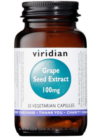 Viridian Grape Seed Extract 100mg 30 caps