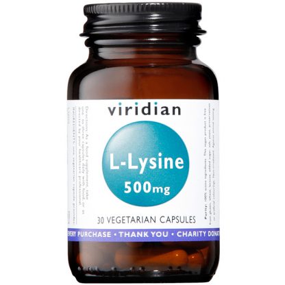 Viridian L-Lysine 500mg 30 capsules