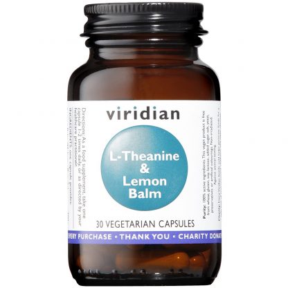 Viridian L-Theanine and Lemon Balm 30 capsules