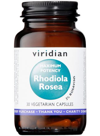 Viridian MAXI Rhodiola Rosea – 3% Rosavins 30 caps