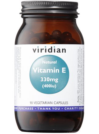 Viridian Natural Vitamin E 400IU 90 capsules