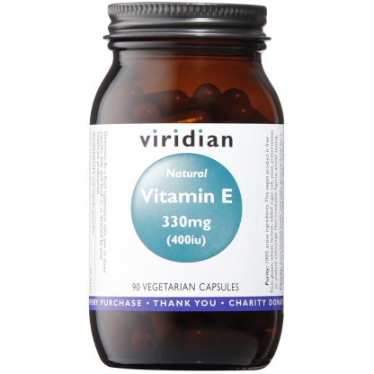 Viridian Natural Vitamin E 400IU 90 capsules
