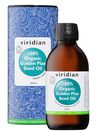 Viridian Organic Golden Flax Seed Oil 200ml