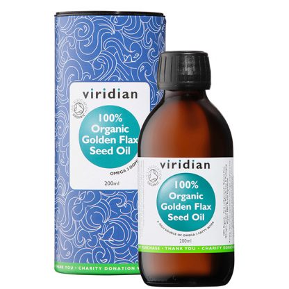 Viridian Organic Golden Flax Seed Oil 200ml