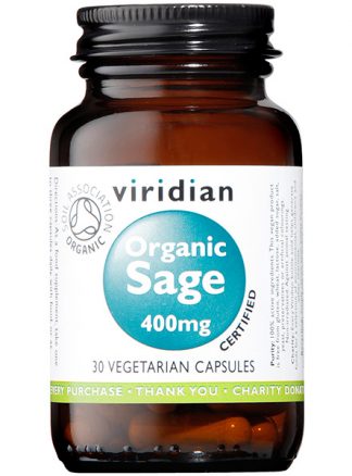 Viridian Sage 400mg Organic 30 caps
