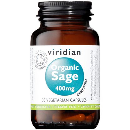 Viridian Sage 400mg Organic 30 caps