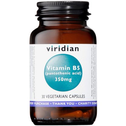 Viridian Vitamin B5 (Pantothenic Acid) 350mg 30 caps