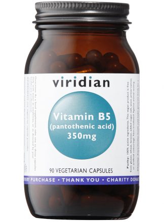 Viridian Vitamin B5 (Pantothenic Acid) 350mg 90 caps