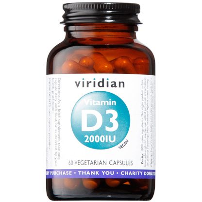 Viridian Vitamin D3 2000iu 60