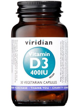 Viridian Vitamin D3 400iu 30 caps