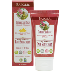 Badger Damascus Rose SPF 25 Face Sunscreen