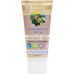 Badger SPF 30 Tinted Unscented Sunscreen